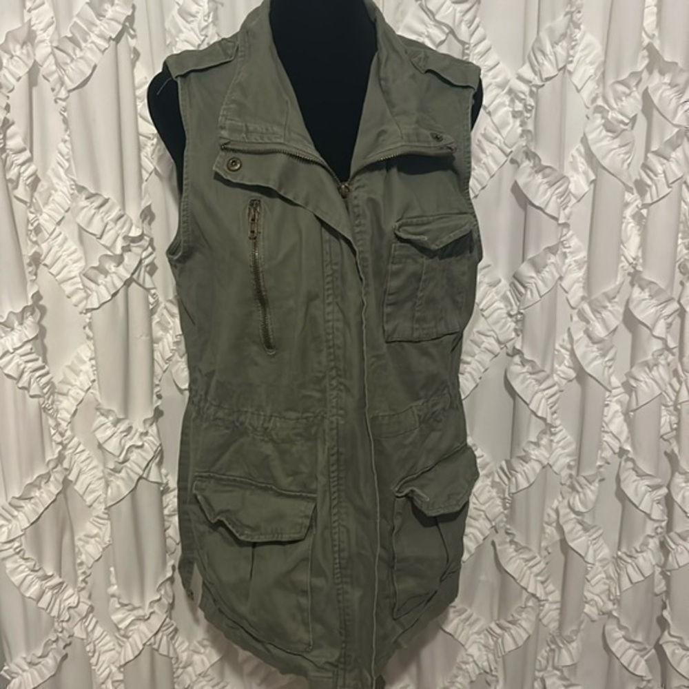 Ashley By 26 International Olive Green Vest